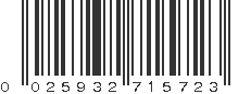 UPC 025932715723