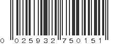 UPC 025932750151