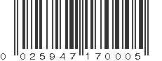 UPC 025947170005