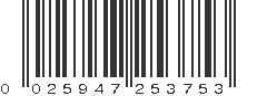 UPC 025947253753