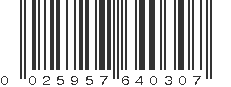 UPC 025957640307