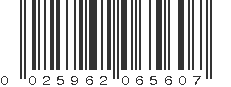 UPC 025962065607