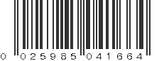 UPC 025985041664