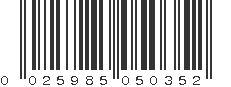 UPC 025985050352