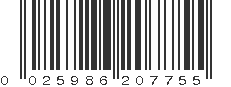 UPC 025986207755