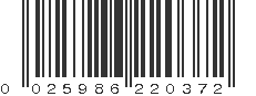 UPC 025986220372