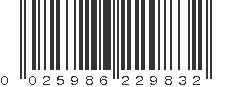 UPC 025986229832