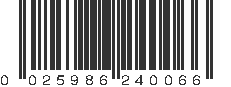 UPC 025986240066