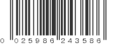 UPC 025986243586