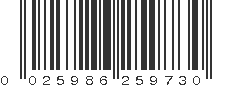 UPC 025986259730