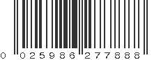 UPC 025986277888