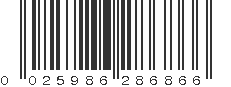 UPC 025986286866