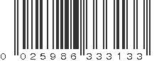 UPC 025986333133