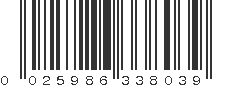 UPC 025986338039