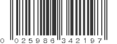 UPC 025986342197