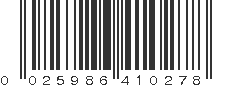 UPC 025986410278