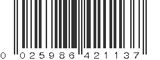 UPC 025986421137