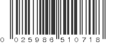 UPC 025986510718