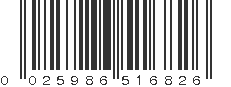 UPC 025986516826