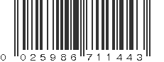 UPC 025986711443