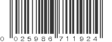 UPC 025986711924