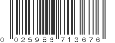 UPC 025986713676