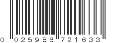 UPC 025986721633