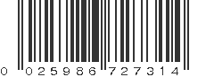 UPC 025986727314