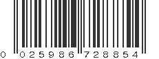 UPC 025986728854