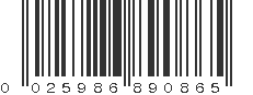 UPC 025986890865