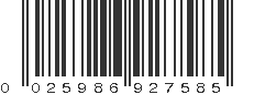 UPC 025986927585