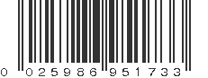 UPC 025986951733