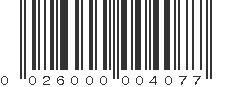 UPC 026000004077