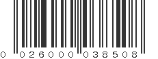 UPC 026000038508