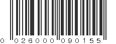 UPC 026000090155