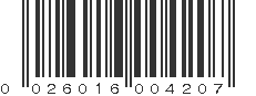 UPC 026016004207