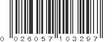 UPC 026057103297