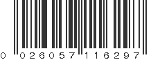 UPC 026057116297