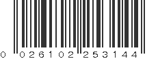 UPC 026102253144