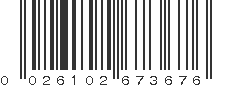 UPC 026102673676