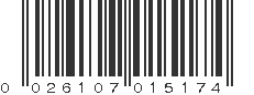 UPC 026107015174