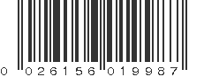 UPC 026156019987