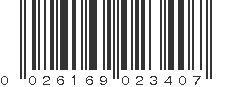 UPC 026169023407