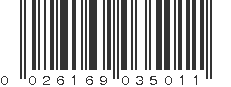 UPC 026169035011