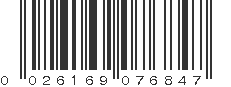 UPC 026169076847