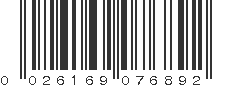UPC 026169076892