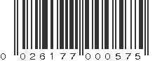 UPC 026177000575