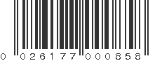 UPC 026177000858