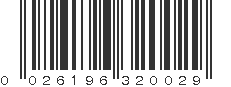 UPC 026196320029