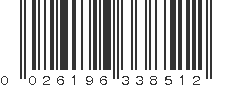 UPC 026196338512